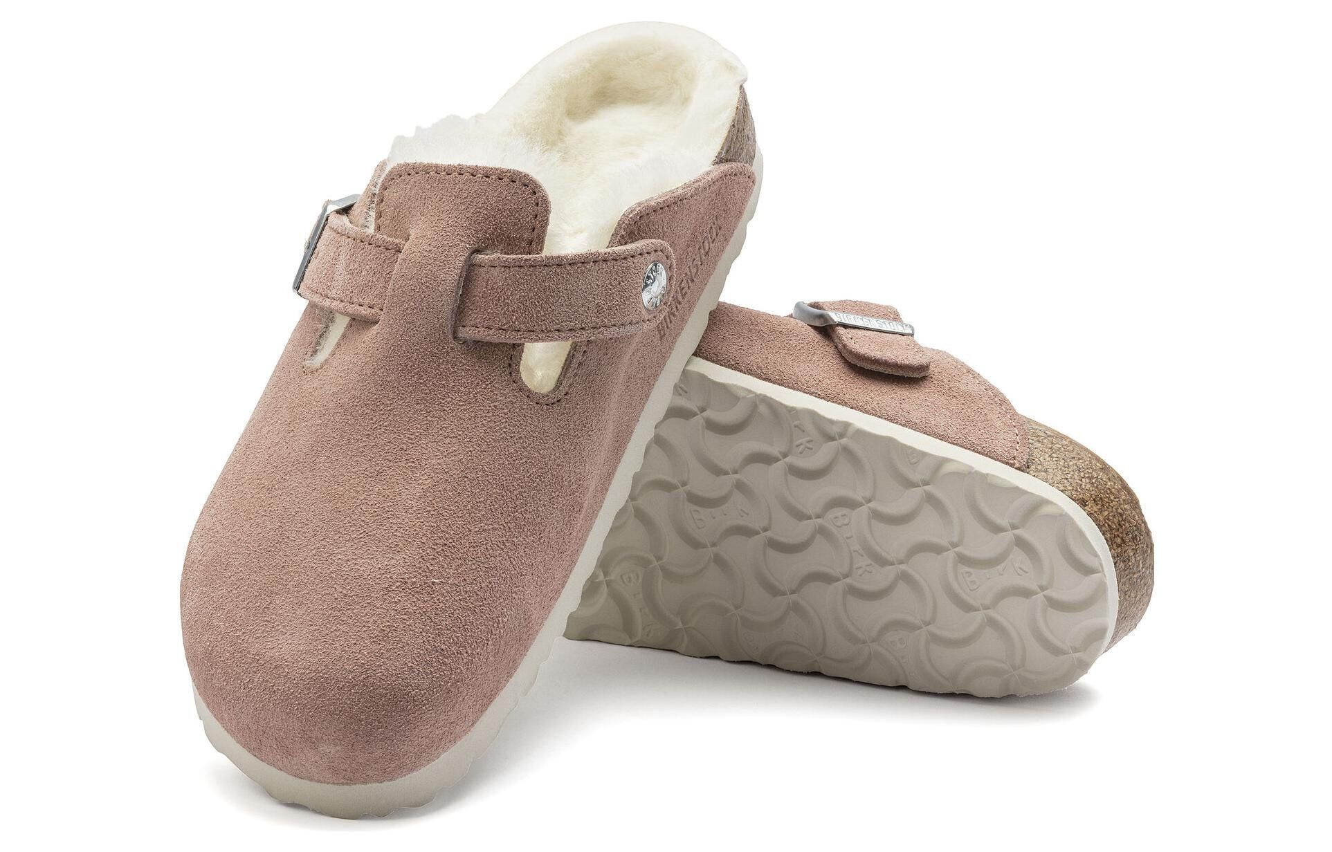(WMNS) Birkenstock Boston Shearling Suede Leather Coated Narrow Fit 'Pink Clay' 1023292 sold by KicksCrew product image thumbnail 5