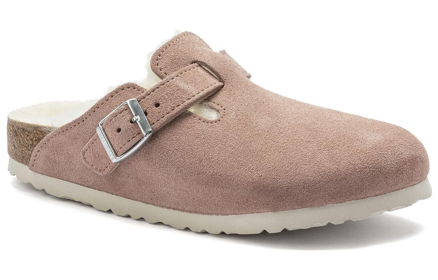 (WMNS) Birkenstock Boston Shearling Suede Leather Coated Narrow Fit 'Pink Clay' 1023292 sold by KicksCrew product image thumbnail 2