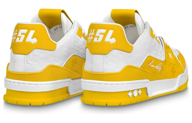 LOUIS VUITTON LV Trainers 'White Yellow' 1AANGL sold by KicksCrew product image thumbnail 3