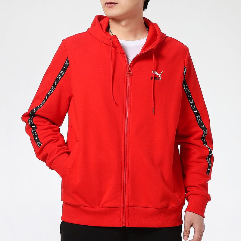 Puma Elevate Hooded Full-Zip Jacket 'Red Black' 531071-11 sold by KicksCrew product image thumbnail 3