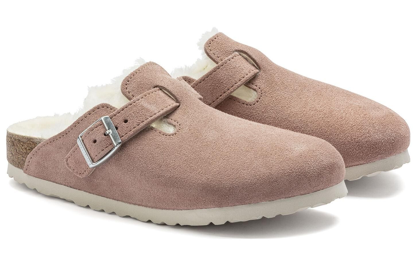 (WMNS) Birkenstock Boston Shearling Suede Leather Coated Narrow Fit 'Pink Clay' 1023292 sold by KicksCrew product image thumbnail 3