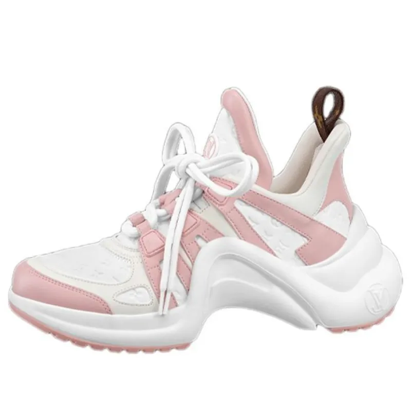 (WMNS) LOUIS VUITTON LV Archlight Sneakers 'White Pink' 1ABP74 sold by KicksCrew