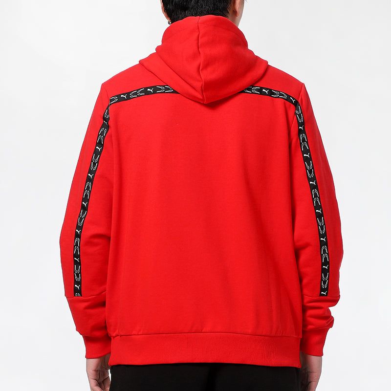 Puma Elevate Hooded Full-Zip Jacket 'Red Black' 531071-11 sold by KicksCrew product image thumbnail 4