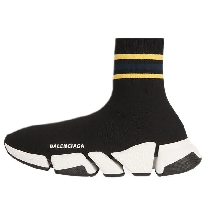Balenciaga Speed 2.0 Sneakers 'Striped Black' 674617W2F601467 sold by KicksCrew