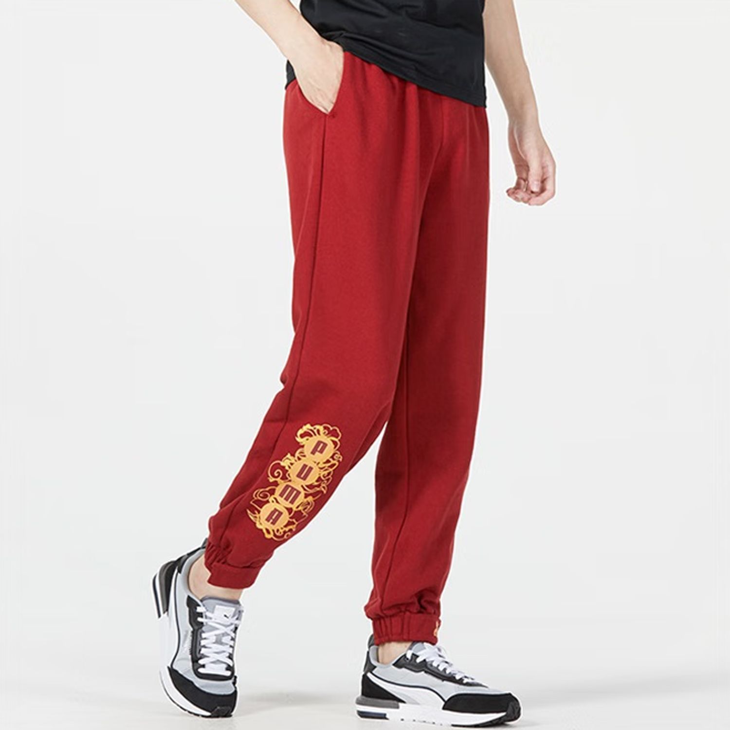 Puma Das CC Label Knit Pants 'Red' 539912-22 sold by KicksCrew product image thumbnail 3