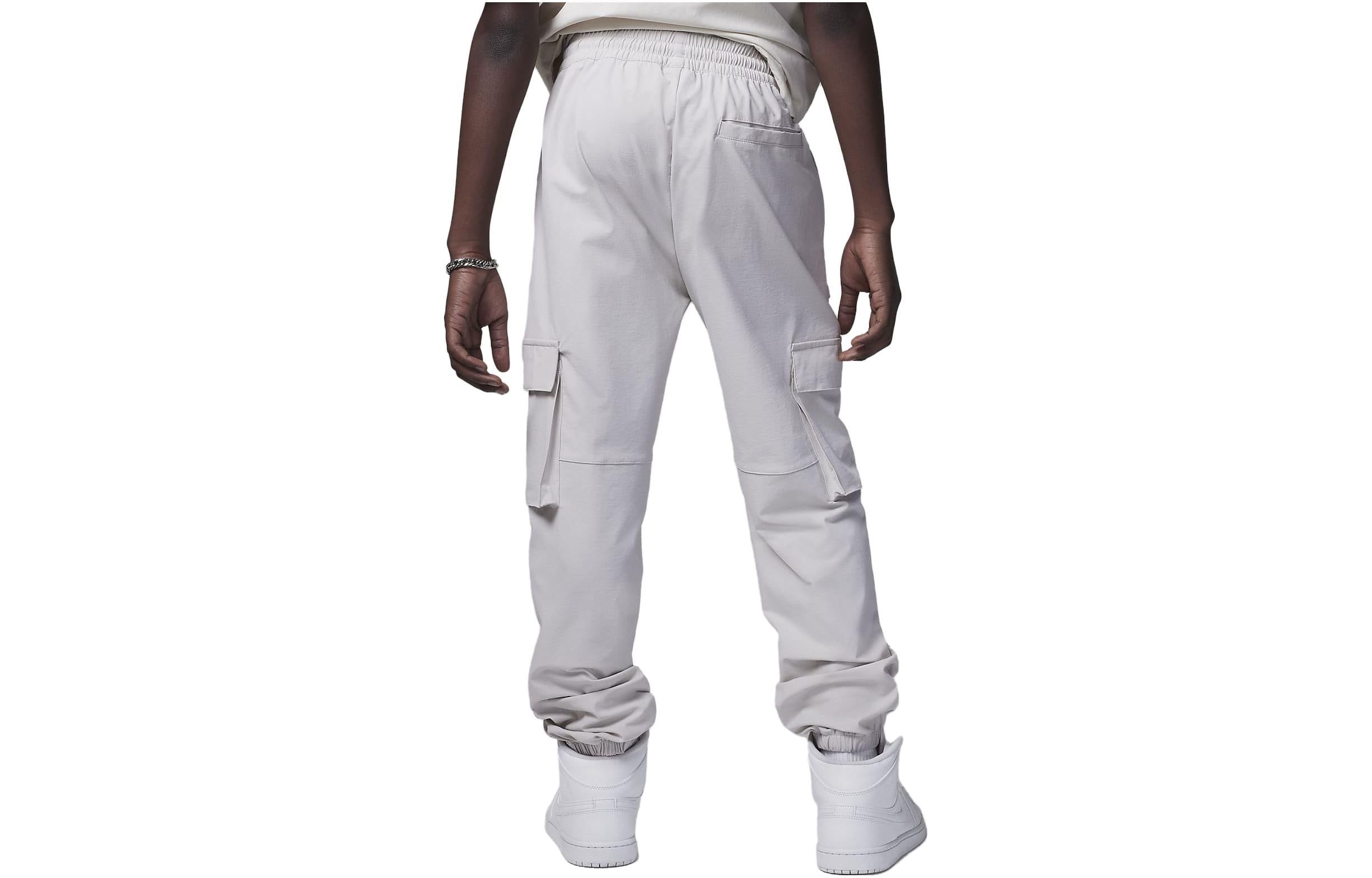 (GS) Air Jordan Logo Cargo Pants 'White' FV2621-072 sold by KicksCrew product image thumbnail 3