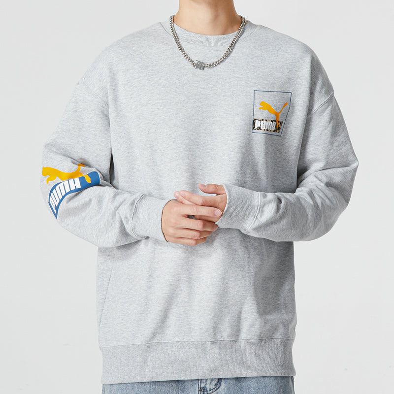 Puma Brand Love Crew Sweatshirt 'Grey' 537657-04 sold by KicksCrew product image thumbnail 3
