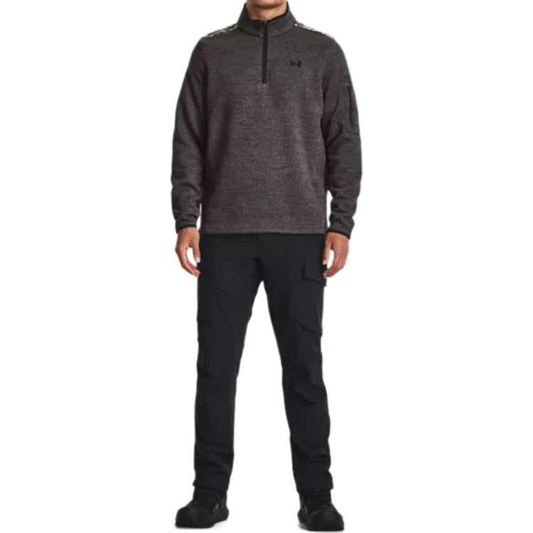 Under Armour Specialist Printed 1/4 Zip Pullover 'Charcoal' 1382178-019 sold by KicksCrew product image thumbnail 3