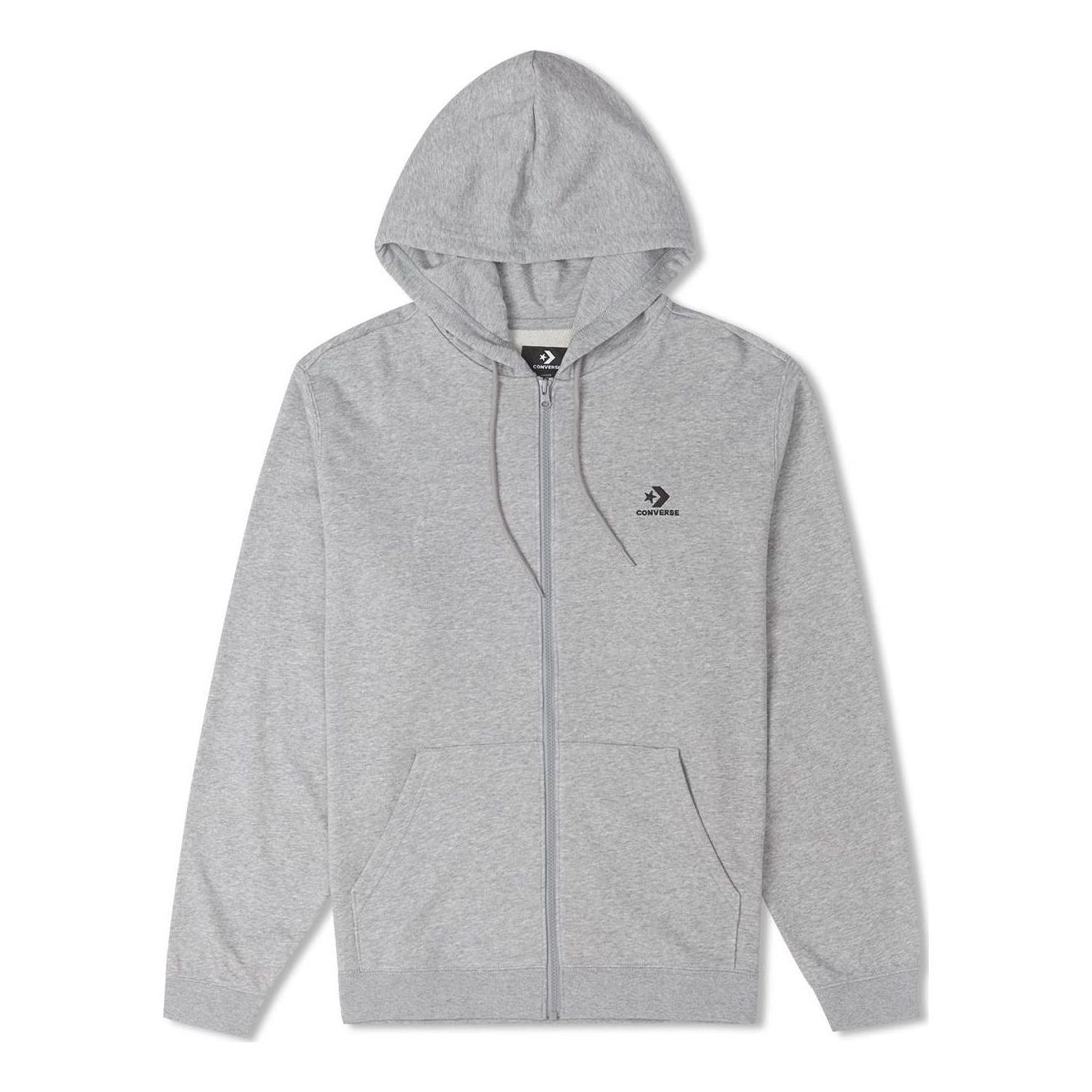 Converse Go-To Chuck Patch Classic Fit Full Zip Jacket 'Grey' 10023871-A02 sold by KicksCrew