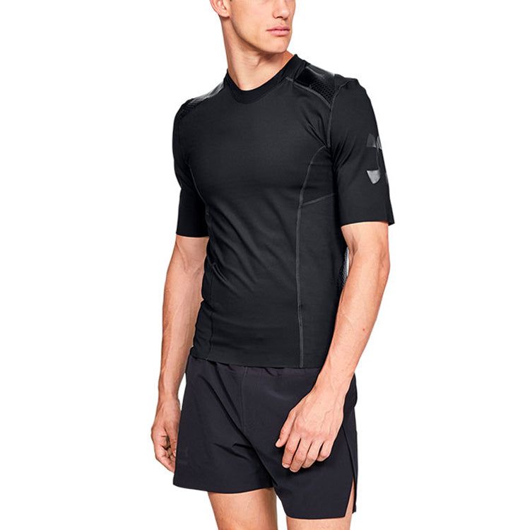 Under Armour Perpetual Superbase 1/2 Sleeve T-shirt 'Black' 1320980-001 sold by KicksCrew product image thumbnail 3