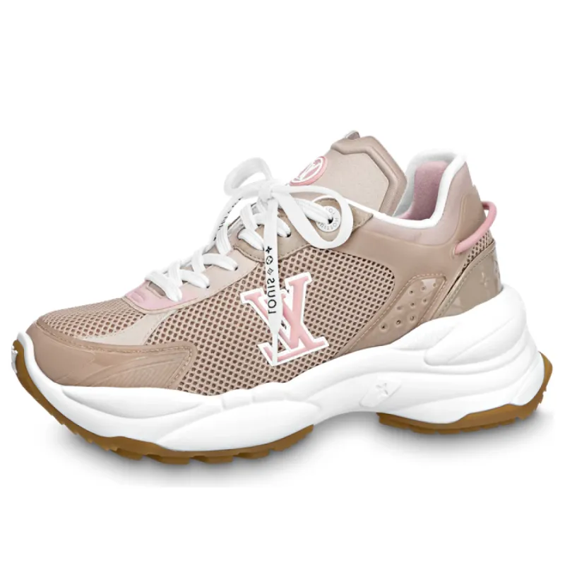 (WMNS) LOUIS VUITTON Run 55 Sneakers 'Tan Pink' 1ABVMW sold by KicksCrew