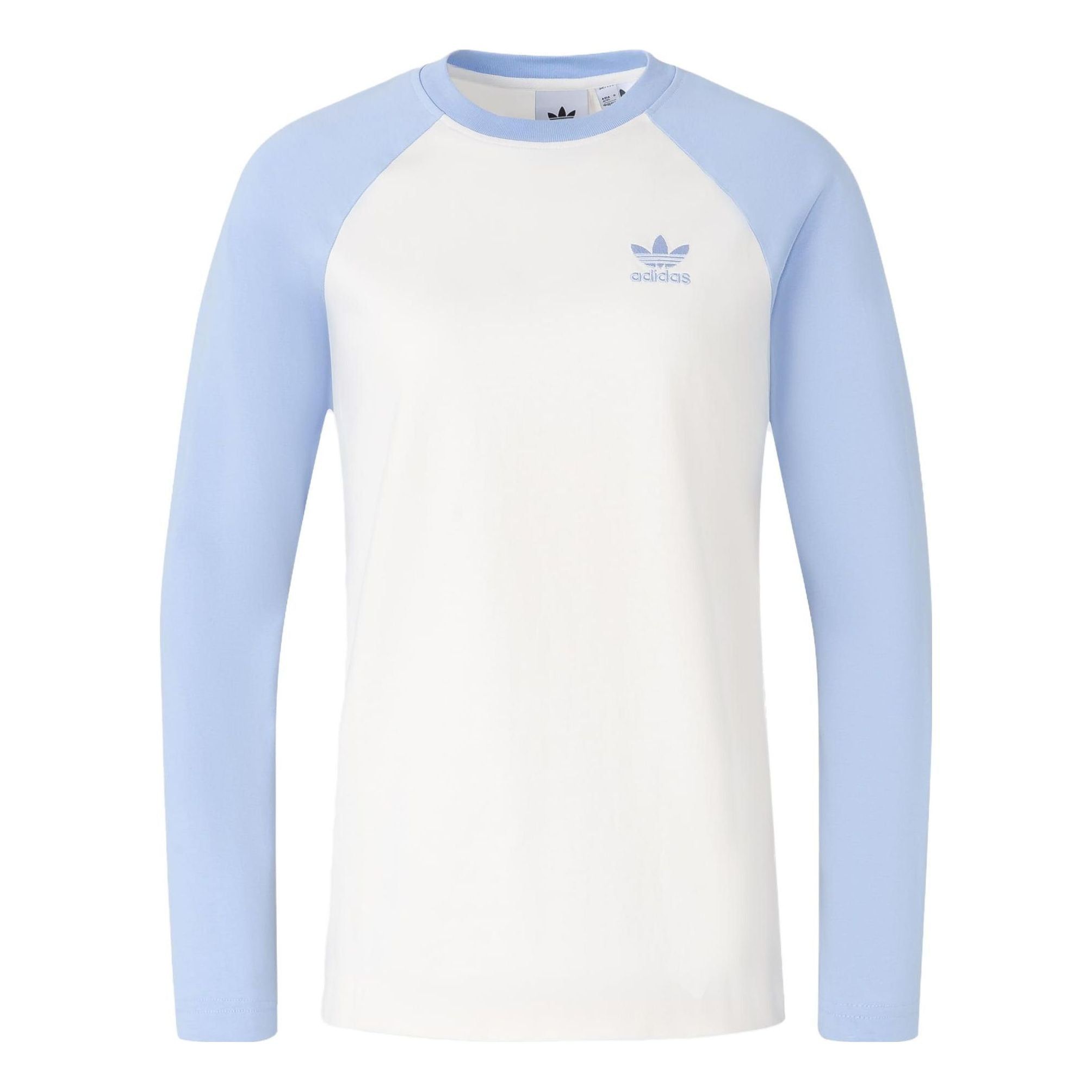 Adidas long sleeve T-shirt 'White Purple' IS5376 sold by KicksCrew