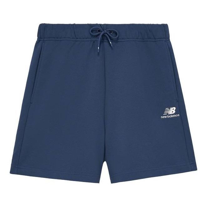 New Balance Logo Cotton Shorts 'Blue' 5VD24213-NV sold by KicksCrew