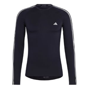 adidas Techfit 3-Stripes Long Sleeve Training Shirt 'Navy' HJ9912 sold by KicksCrew