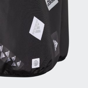 adidas Logo Hooded Jacket 'Black White' HM5272 sold by KicksCrew