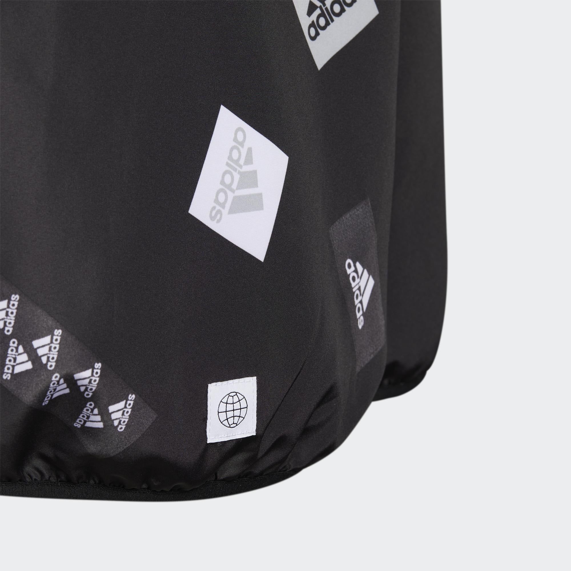 adidas Logo Hooded Jacket 'Black White' HM5272 sold by KicksCrew product image thumbnail 5