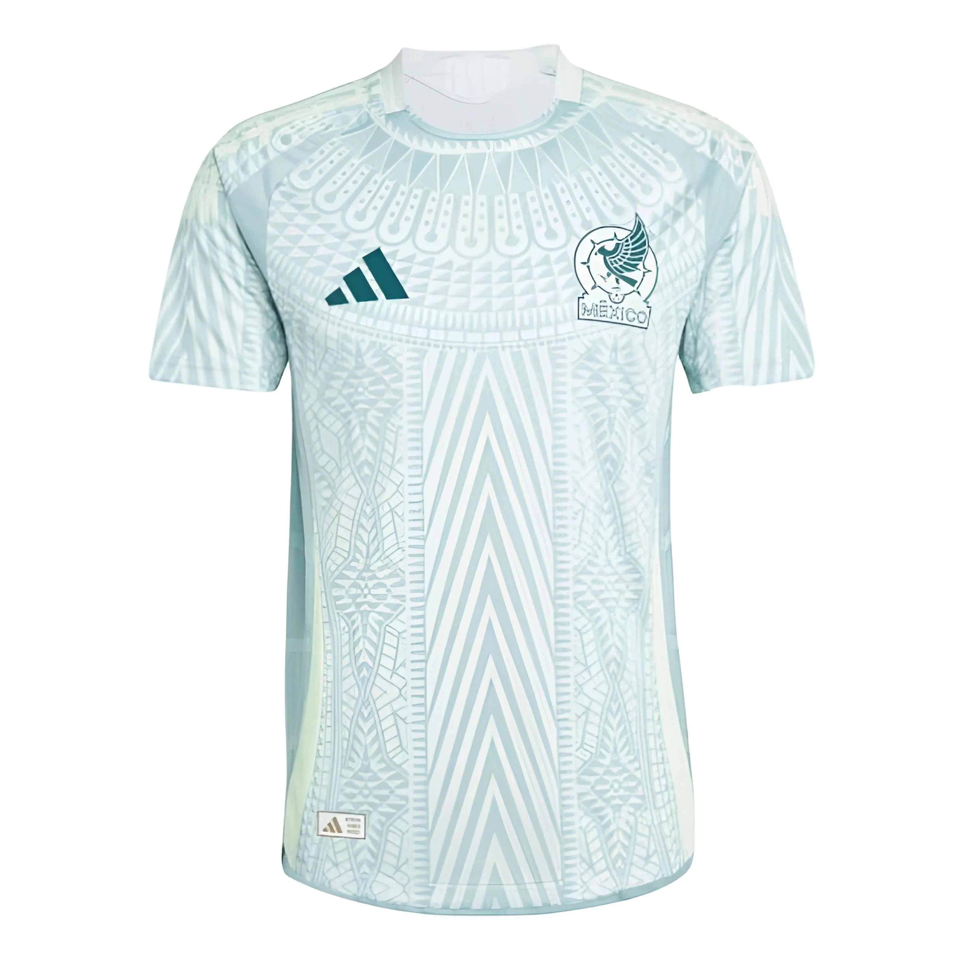 adidas Mexico 2024 Away Authentic Soccer Jersey 'Linen Green' IP6385 sold by KicksCrew