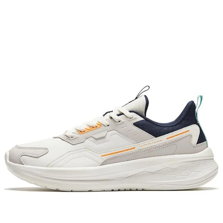 ANTA Running Series Sneakers 'White Beige Navy' 912345579-7 sold by KicksCrew