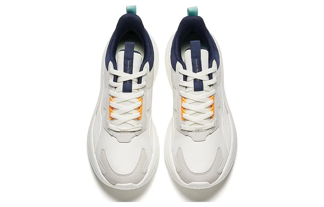 ANTA Running Series Sneakers 'White Beige Navy' 912345579-7 sold by KicksCrew product image thumbnail 3