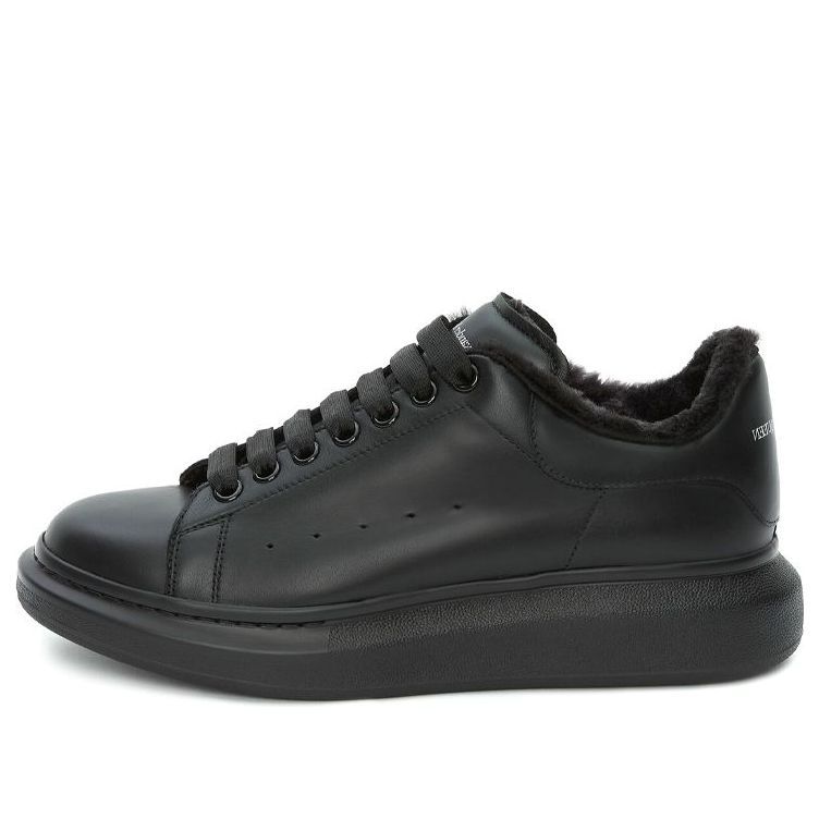 Alexander McQueen Oversized Sneaker 'Black Wool' 604228WHVJX1000 sold by KicksCrew