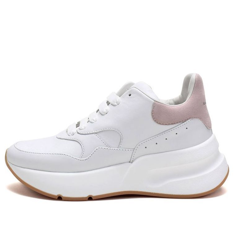 (WMNS) Alexander McQueen Oversized Runner Sneakers 'White Pink' 586409WHRUB9182 sold by KicksCrew