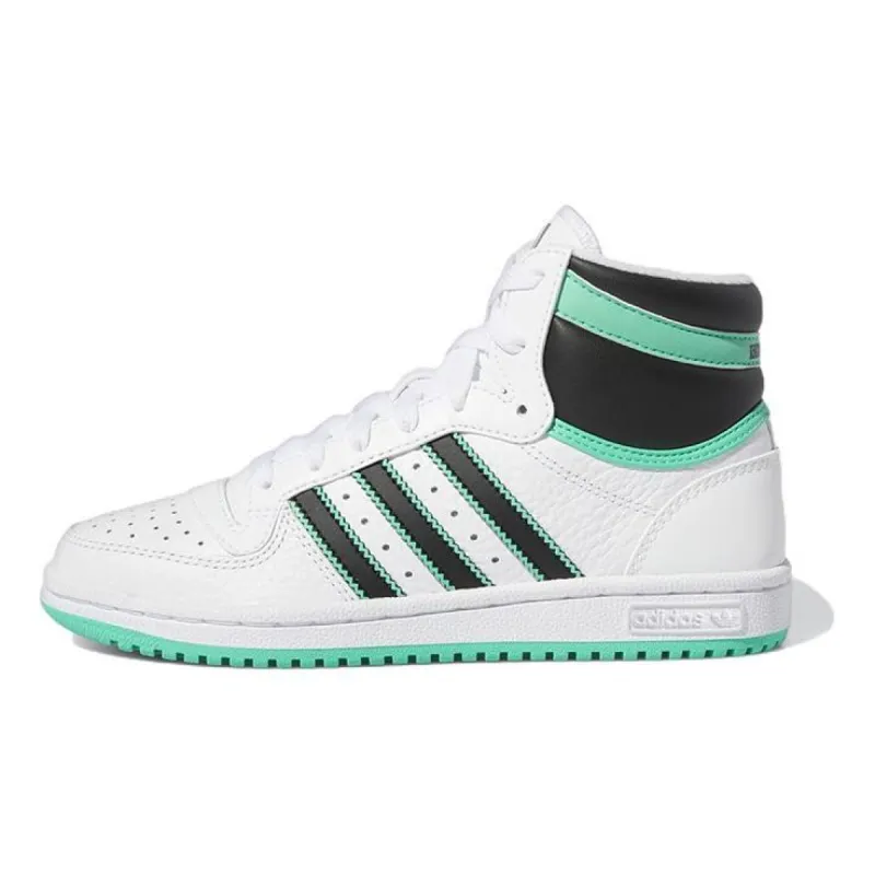 (GS) Adidas Originals Top Ten RB 'White Hi-Res Green' HR1416 sold by KicksCrew