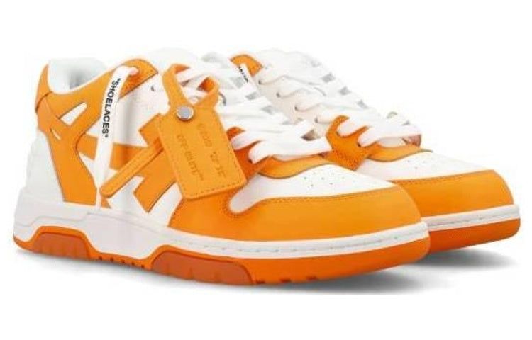 Off-White Out Of Office Low-Top Sneakers 'Orange White' OMIA189S23LEA0012001 sold by KicksCrew product image thumbnail 3