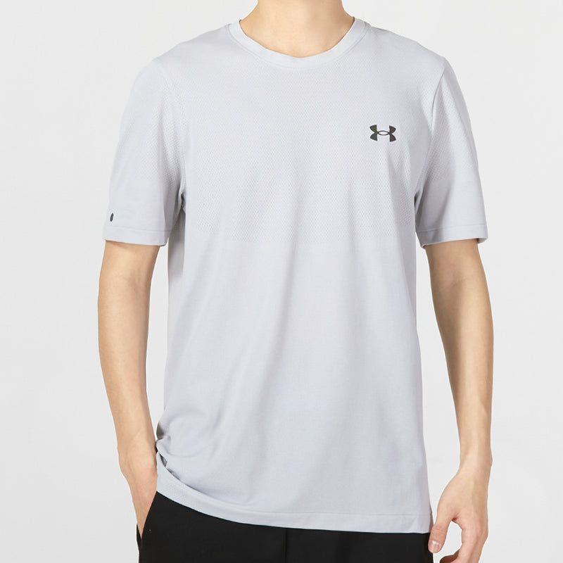 Under Armour Rush Seamless Legacy T-Shirt 'White' 1376781-100 sold by KicksCrew product image thumbnail 3