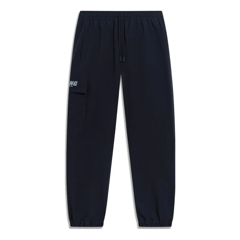 Li-Ning Graphic Joggers Pants 'Black' AYKT515-1 sold by KicksCrew