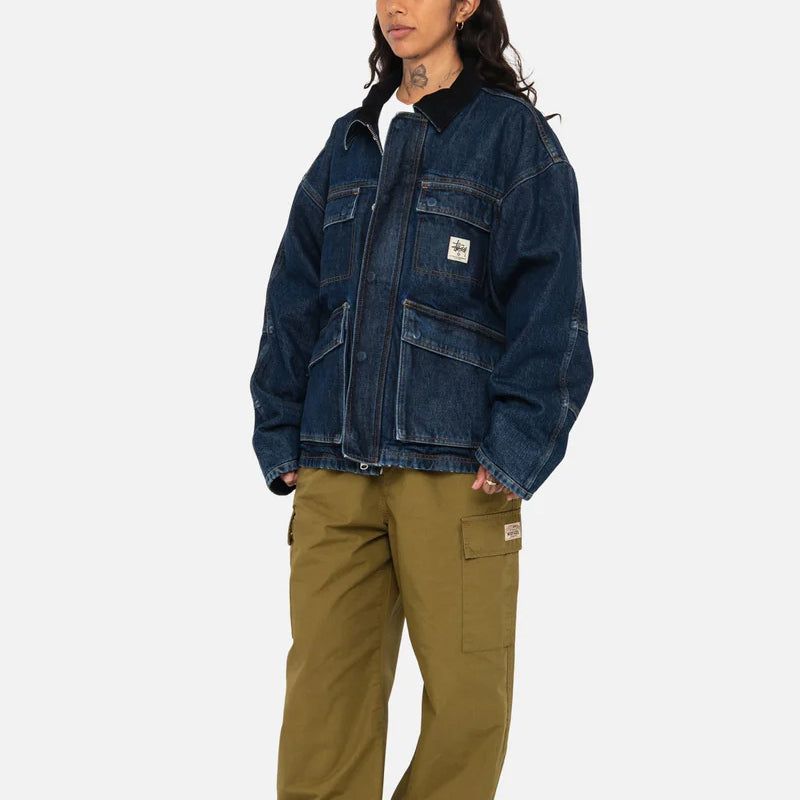 Stussy Washed Canvas Shop Jacket 'Blue' 115688 sold by KicksCrew product image thumbnail 5
