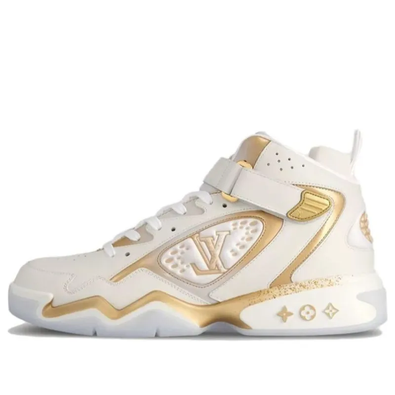 LOUIS VUITTON LV Trainer 2 Sneakers 'White Gold' 1ABLR9 sold by KicksCrew