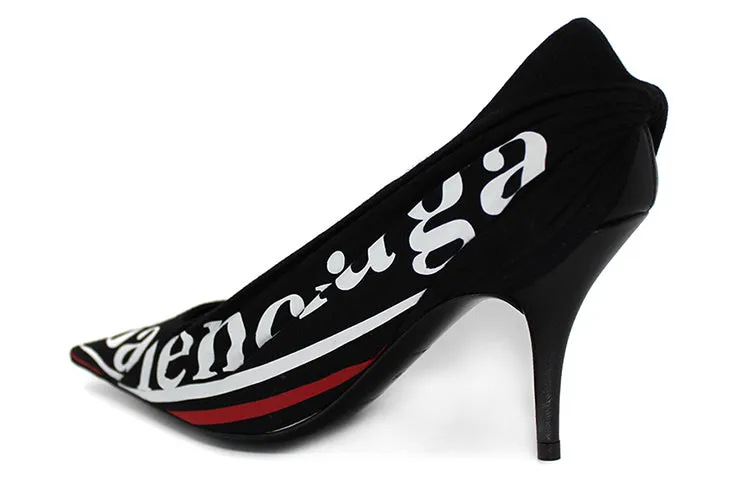 (WMNS) Balenciaga Campaign Logo Pumps 'Black' 495777W06001091 sold by KicksCrew product image thumbnail 4