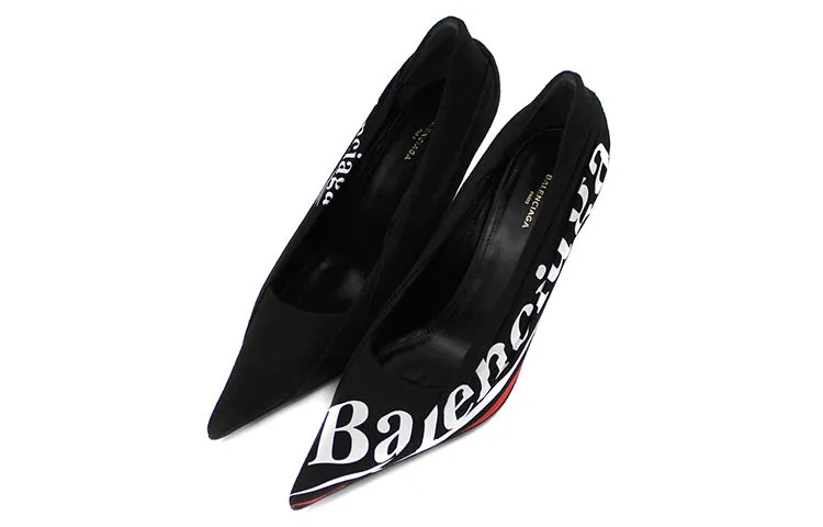 (WMNS) Balenciaga Campaign Logo Pumps 'Black' 495777W06001091 sold by KicksCrew product image thumbnail 3