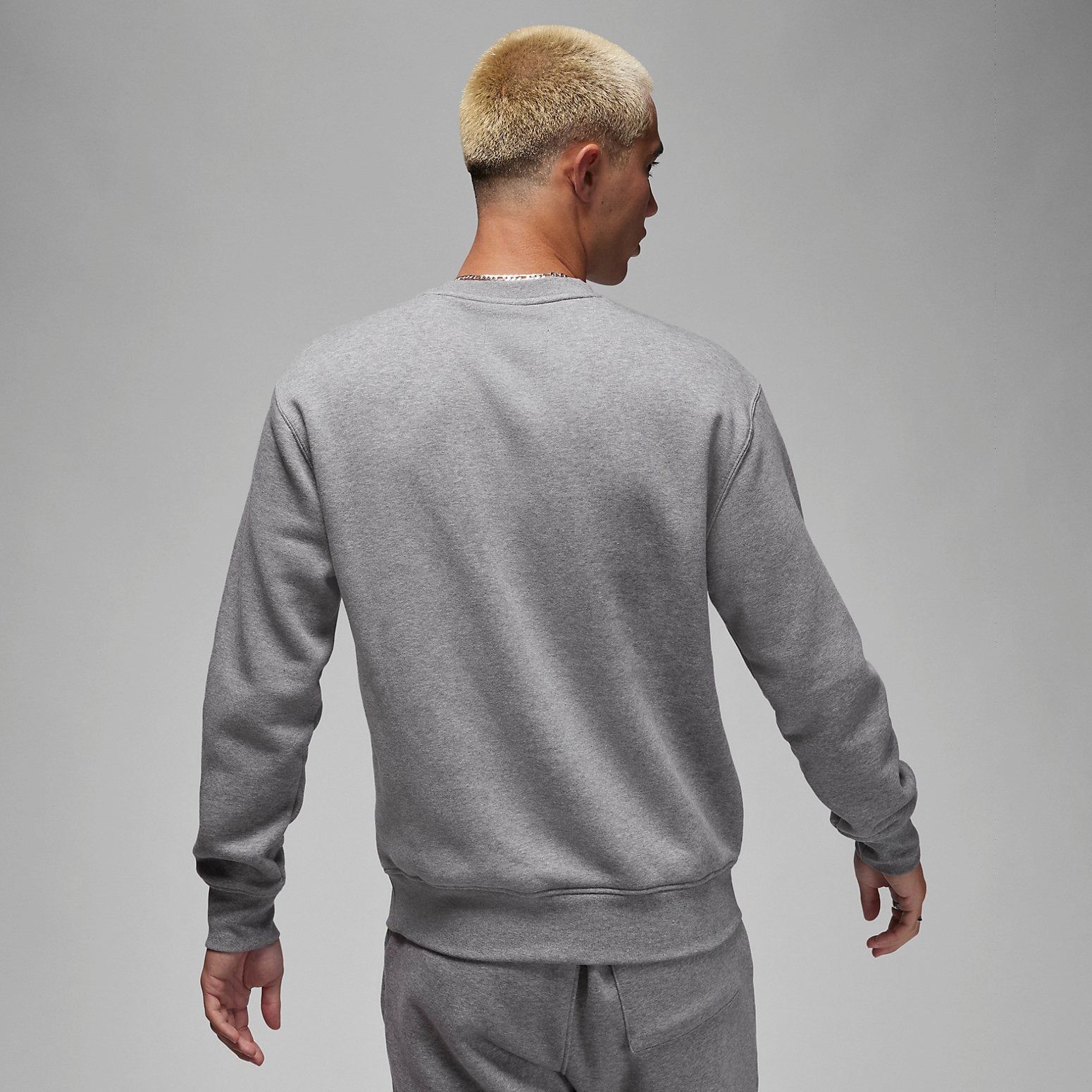 Air Jordan Fleece Sweatshirt 'Grey' FJ7777-091 sold by KicksCrew product image thumbnail 3