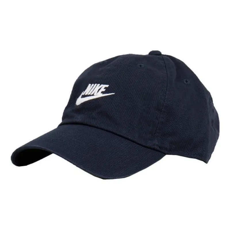 Nike Sportswear Heritage86 Futura Washed Cap 'Obsidian' 913011-451 sold by KicksCrew