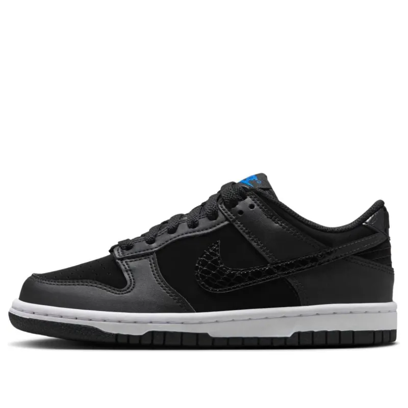 (GS) Nike Dunk Low 'Black Croc Swoosh' FV7472-001 sold by KicksCrew