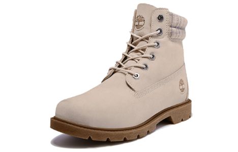 (WMNS) Timberland Lindon Woods 6 Inch Waterproof Boot 'Beige Nubuck and Printed Collar' A2BBR sold by KicksCrew