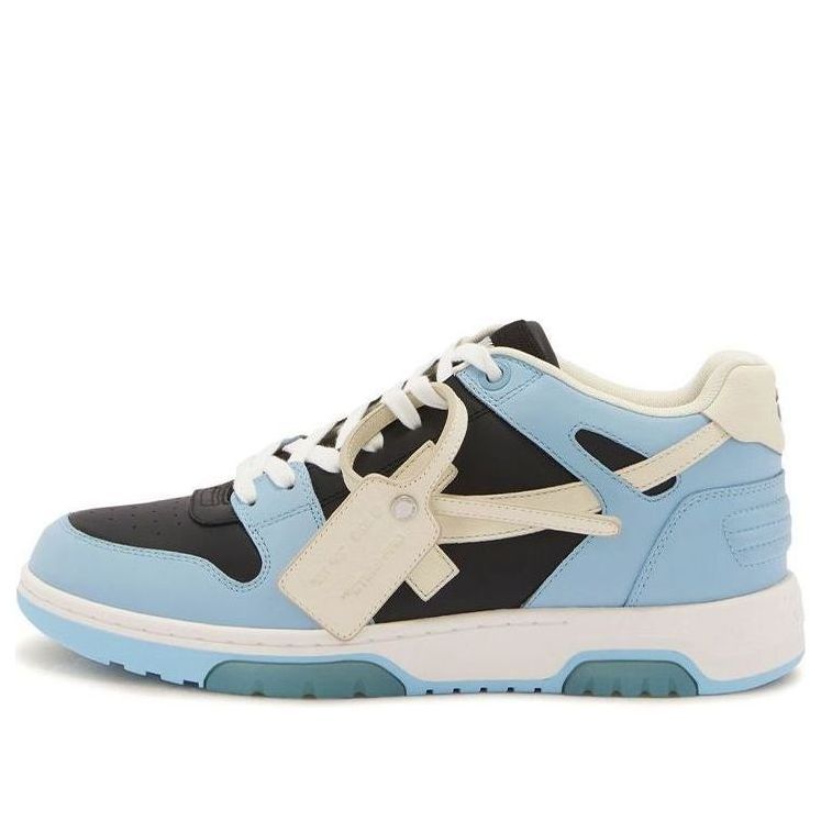 Off-White Out Of Office Leather Sneaker 'Blue Black White' OMIA189F22LEA0014004 sold by KicksCrew