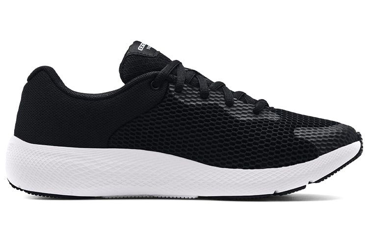 (WMNS) Under Armour Charged Pursuit 2 Big Logo 'Black Jet Grey' 3024143-002 sold by KicksCrew product image thumbnail 2