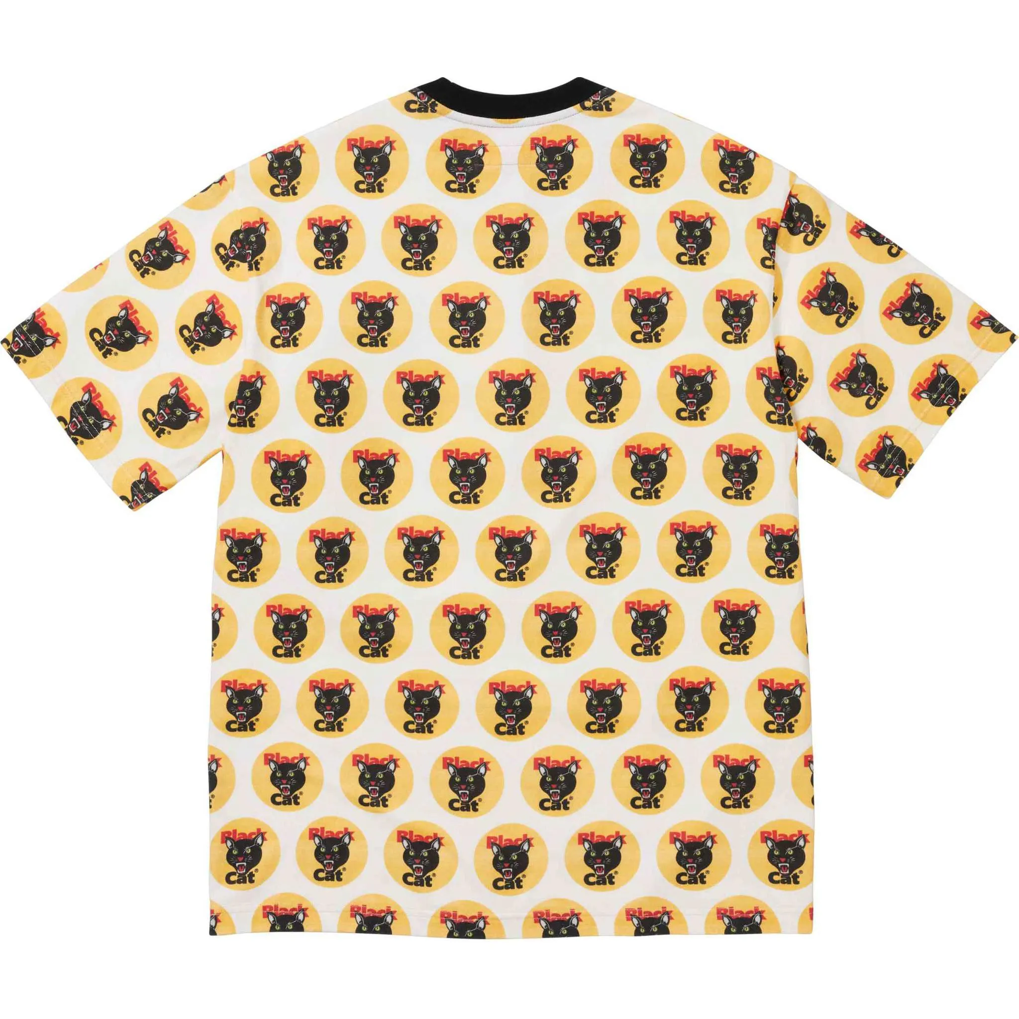 Supreme Black Cat T-Shirt 'Yellow Black' SUP-SS24-282 sold by KicksCrew product image thumbnail 2
