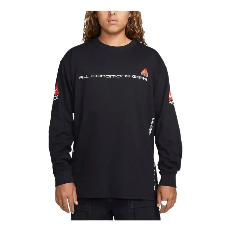 Nike ACG Long-Sleeve T-Shirt 'Black' DV9638-010 sold by KicksCrew