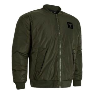 Under Armour Project Rock Bomber Jacket 'Green' 1382278-390 sold by KicksCrew
