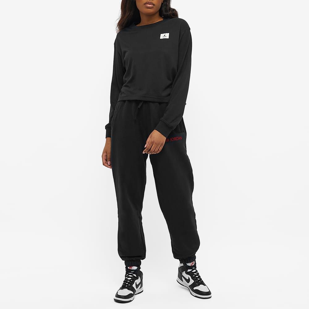 (WMNS) Air Jordan Woodwork Fleece Pant 'Black' DQ4651-010 sold by KicksCrew product image thumbnail 3