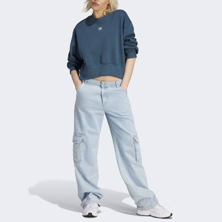 (WMNS) adidas Adicolor Essentials Crew Sweatshirt 'Turquoise' IP1283 sold by KicksCrew product image thumbnail 4