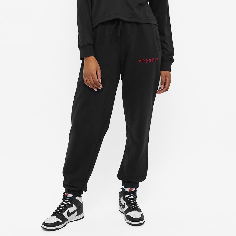 (WMNS) Air Jordan Woodwork Fleece Pant 'Black' DQ4651-010 sold by KicksCrew product image thumbnail 4