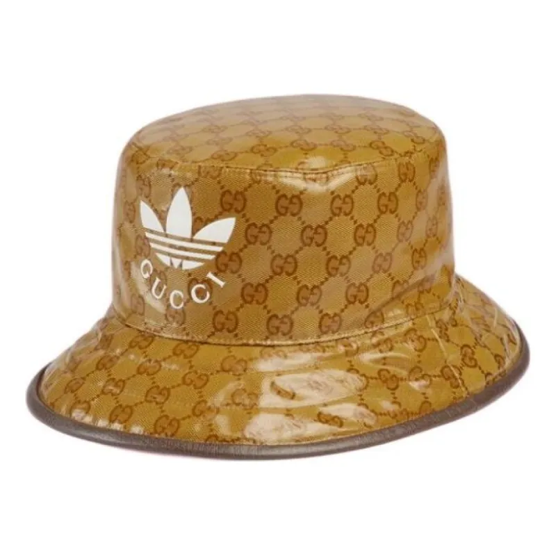 Gucci x adidas Bucket Hat 'Beige Brown' 696484-4HAP2-7164 sold by KicksCrew