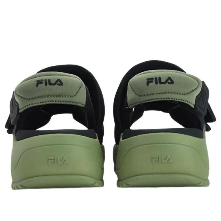 (WMNS) FILA Puff Sandals 'Black Green' F12W321401FBO sold by KicksCrew product image thumbnail 3