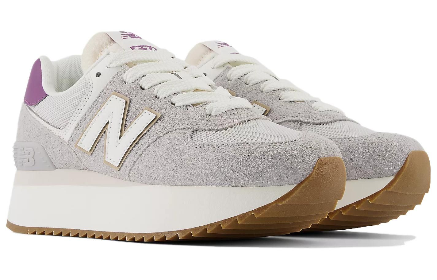 (WMNS) New Balance 574 Sneakers 'Grey Purple White' WL574ZCO sold by KicksCrew product image thumbnail 2