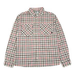 Nike SB Flannel Long-Sleeve Woven Button-Up Shirt 'Coconut Milk Light Bone' FN2567-113 sold by KicksCrew