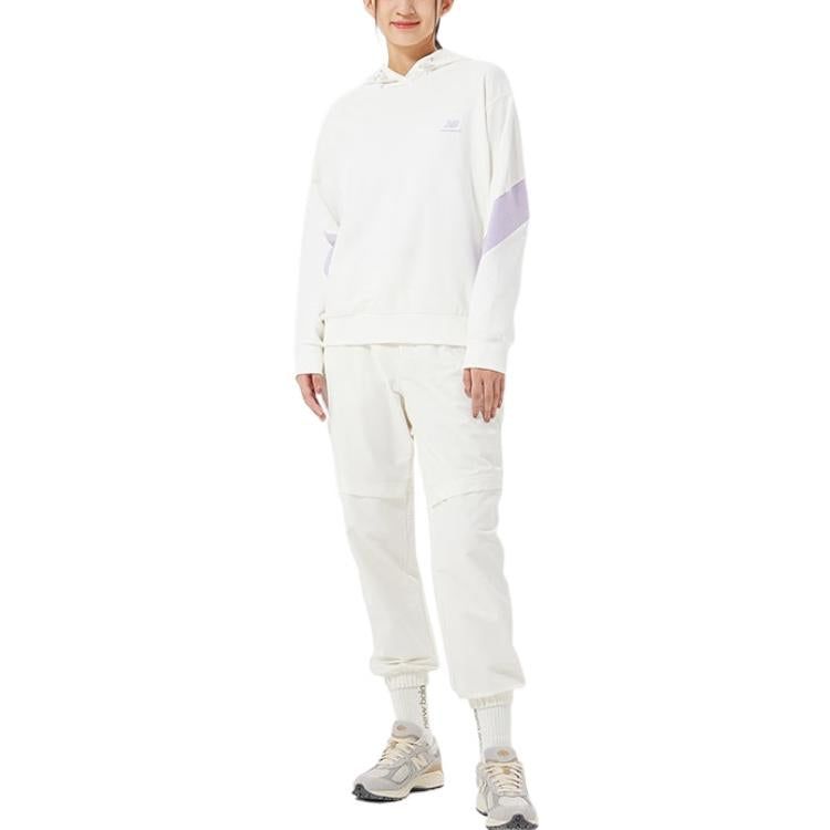 (WMNS) New Balance Sportswear Hoodie 'White Purple' 5CC39342-IV sold by KicksCrew product image thumbnail 3